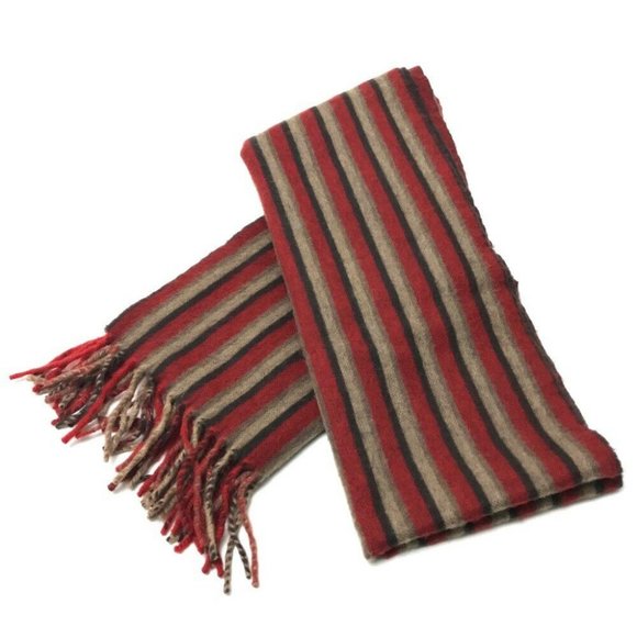 LOUIS VUITTON Efficial - Leie Muffler Scarf Red M7 - Picture 4 of 9